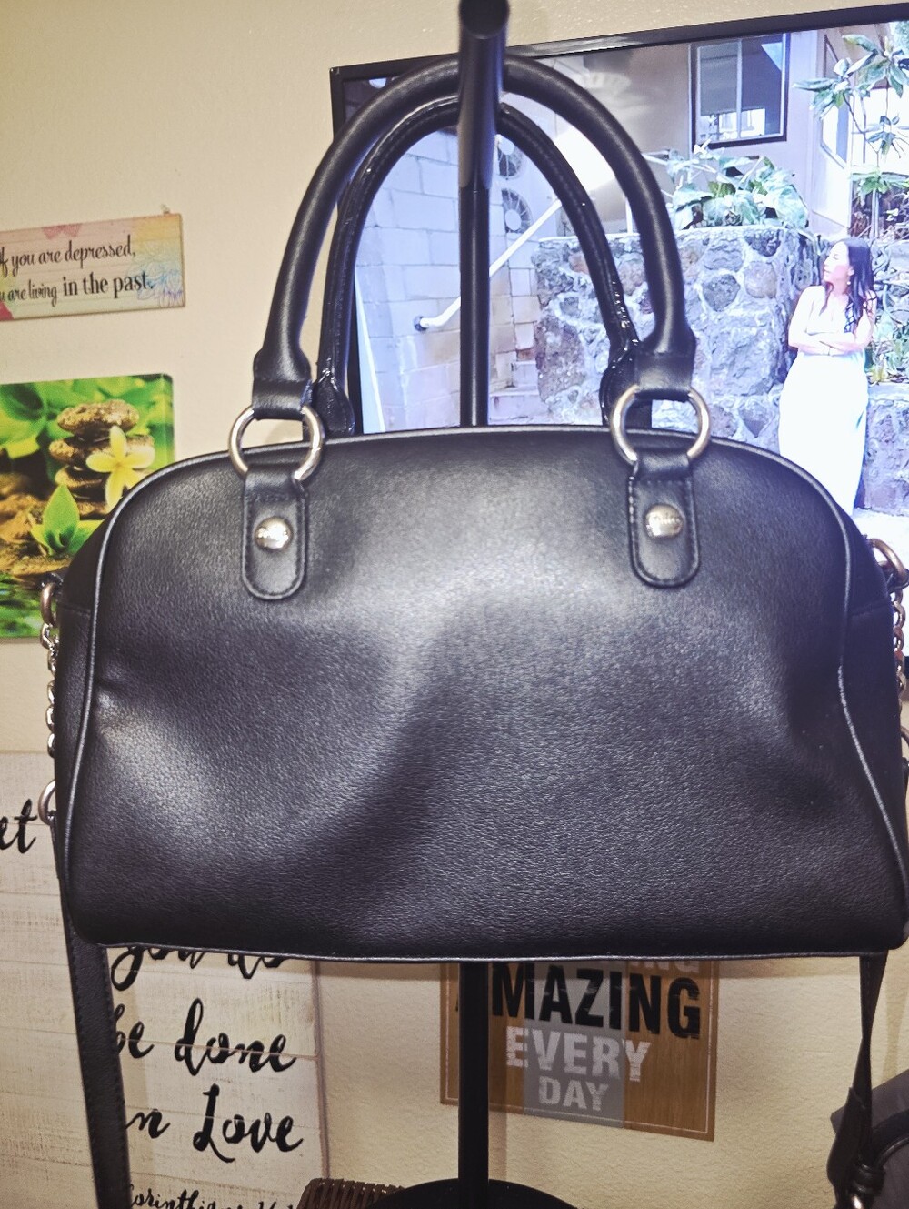 Juicy Couture Black Satchel Handbag - Picture 6 of 11